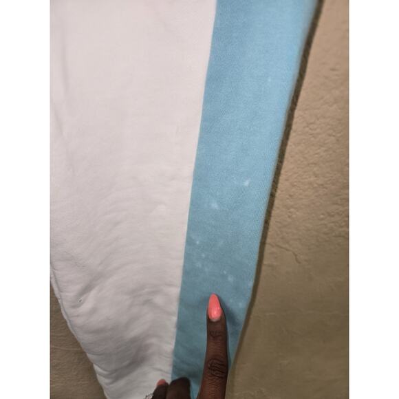 Lacoste Regular Fit Colorblock Men's Joggers White-Blue, Size Small With Defects - Picture 4 of 12